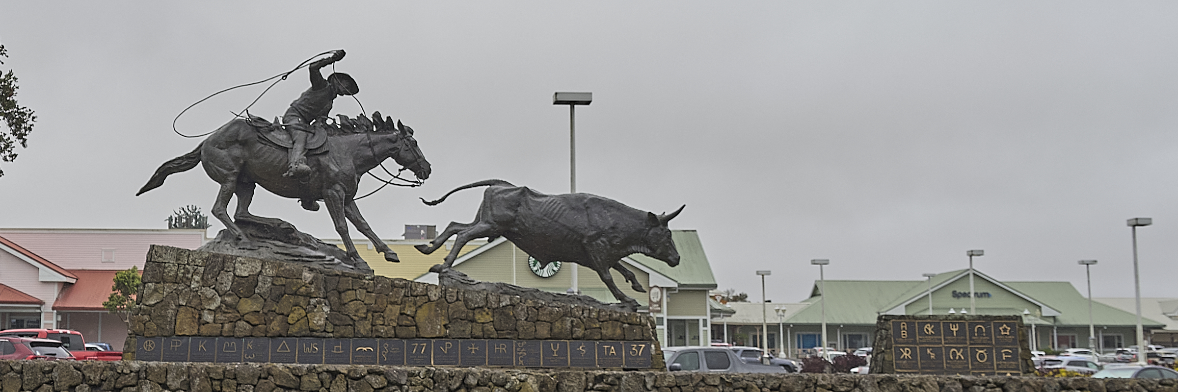 The Cowboy statue in Waimea Town, Big Island of Hawaii